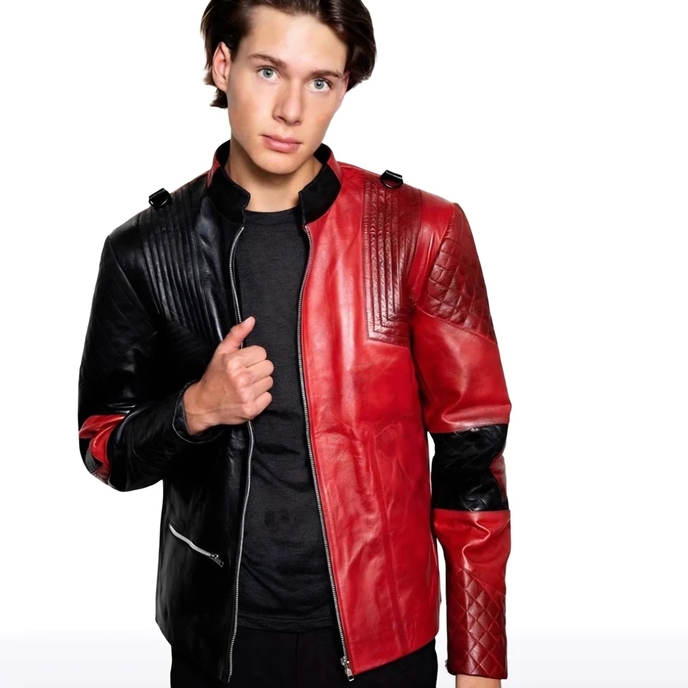 DC Comics (Unisex) Suicide Squad Harley Quinn Live Fast Die Clown Leather Jacket - Picture 3 of 17